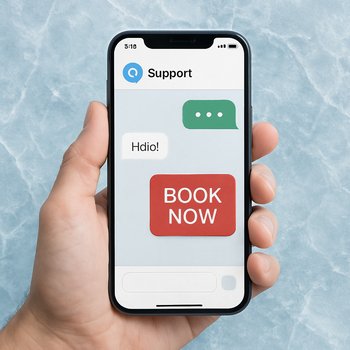 Скриншот переписки о подборе тура FrozenLake Tours