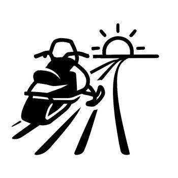 Миниатюра снегоходов на заснеженном льду для экспедиции