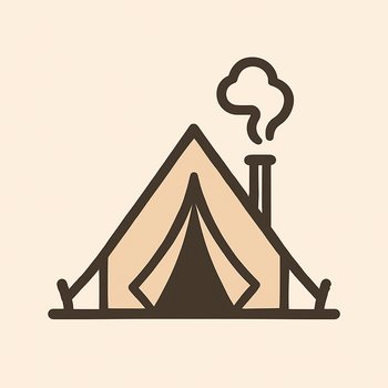 Миниатюра палаточного лагеря для выходного тура